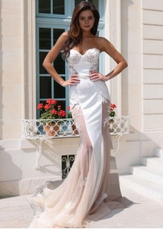 Sweetheart Mermaid Long Prom Dress with Applique – Trumpet Evening Gowns Sweetheart Mermaid Long Prom Dress with Applique – Trumpet Evening Gowns