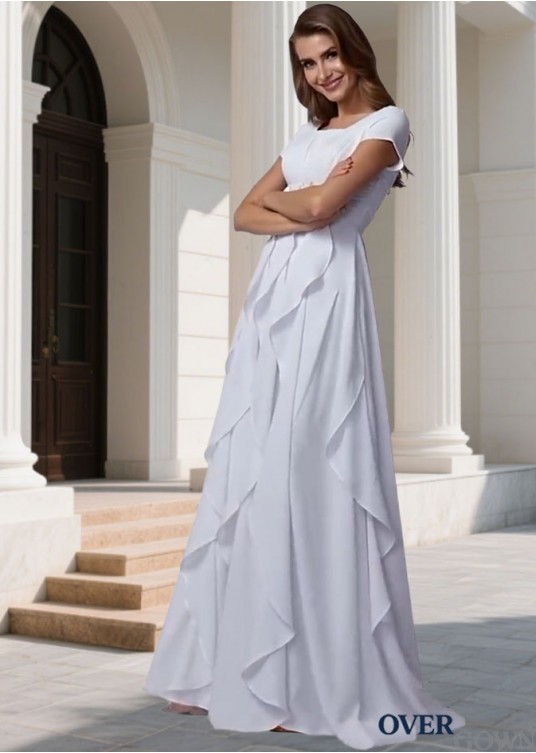 Prom Evening Dress – Square Neck Sheath Gown with Sleeves Prom Evening Dress – Square Neck Sheath Gown with Sleeves