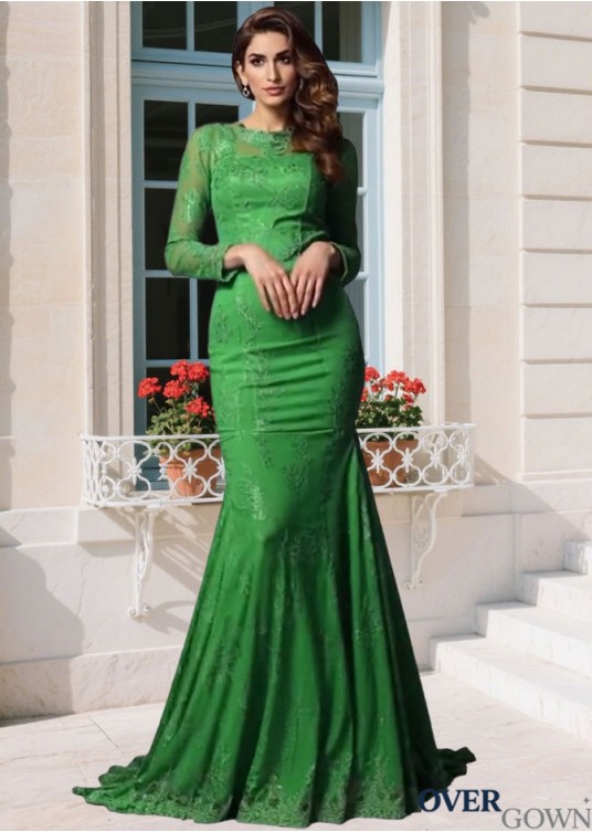 Mermaid Formal Dresses – Elegant Satin Applique Evening Gown for Sale Mermaid Formal Dresses – Elegant Satin Applique Evening Gown for Sale