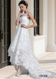 Sleeveless Lace Wedding Gown Sleeveless Lace Wedding Gown