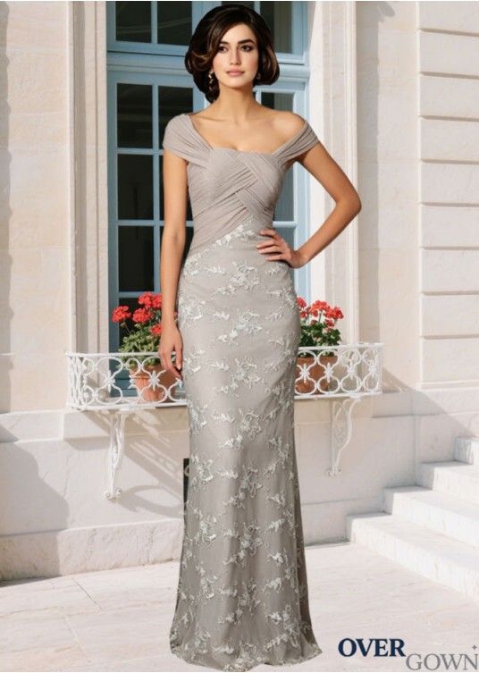 Floor-Length Chiffon A-Line Mother of the Bride Gown Floor-Length Chiffon A-Line Mother of the Bride Gown