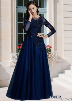 A-Line Floor-Length Mother Of The Bride Dress