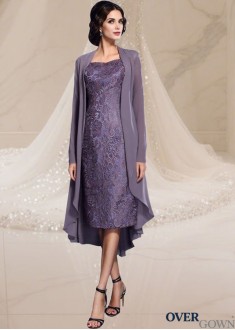 Knee-Length Chiffon Dresses for Mother of the Bride