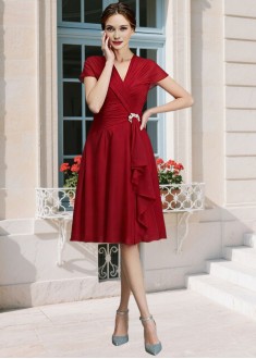 A-line Knee-length Mother Dress