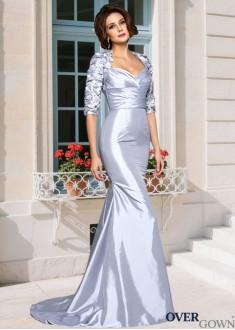 Applique Mermaid Mother Dress