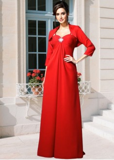 Elegant Chiffon Mother of the Bride Dress with Spaghetti Straps and Beads Elegant Chiffon Mother of the Bride Dress with Spaghetti Straps and Beads