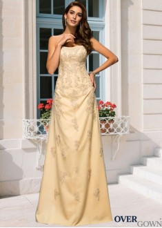 Sleeveless Floor-length Mother Dress