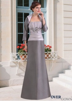 Strapless Sheath Mother Dress