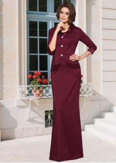 Elegant Mother of the Bride Dress – A Line Sleeveless Empire Waist Gown