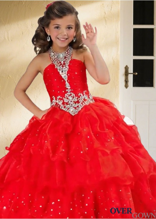 Sleeveless Lace-Up Occasion Dress in Organza for All Seasons Princess Style Sleeveless Lace-Up Occasion Dress in Organza for All Seasons Princess Style