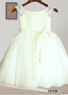 Scoop Neck Organza Princess Dress