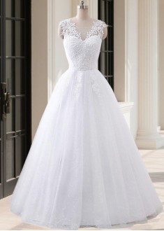 Elegant Tulle Sequin A-Line Ball Gown – Sleeveless Jewel Neck Formal Dress Elegant Tulle Sequin A-Line Ball Gown – Sleeveless Jewel Neck Formal Dress