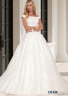 Tulle Cathedral Train Bridal Gown