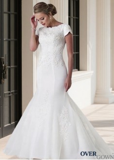 Plus Size Tulle Mermaid Wedding Dress