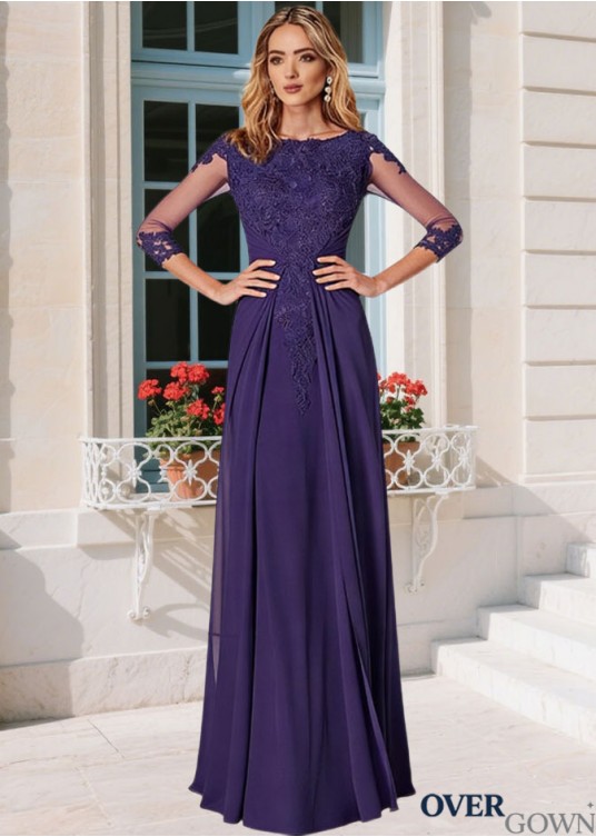 Bateau A-line Mother Dress Bateau A-line Mother Dress