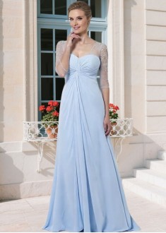 A-Line Tulle & Chiffon Wedding Gown for Mother of the Bride