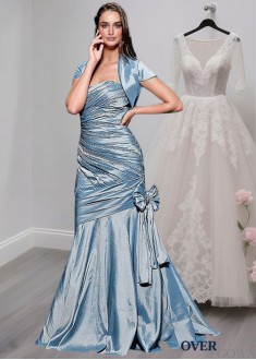 Strapless Mermaid Mother of the Bride Dress with Jacket – Full Length Gown