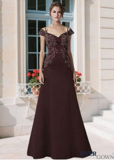 A-line Satin Mother Of The Bride Dress