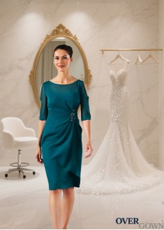 Sheath Bride Mother Dresseses – Knee Length Wedding Attire Sheath Bride Mother Dresseses – Knee Length Wedding Attire