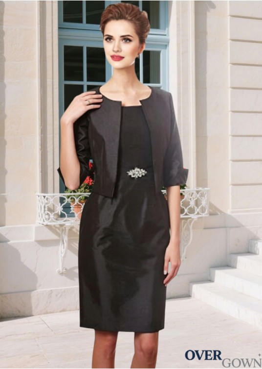Sheath Knee-length Mother Dress with Jacket Sheath Knee-length Mother Dress with Jacket