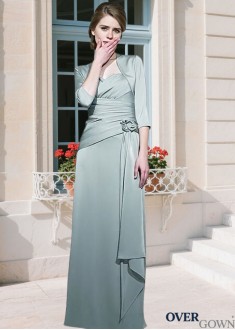 Sweetheart Sheath Chiffon Full Length Mother Dress with Jacket