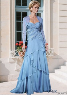 A-line Jacket Sleeve Mother Dress