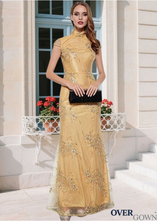 High Collar Sheath Mother Dress High Collar Sheath Mother Dress