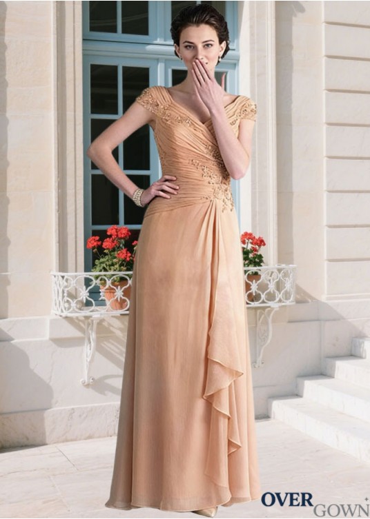 A-line Cap Sleeve Mother Dress A-line Cap Sleeve Mother Dress