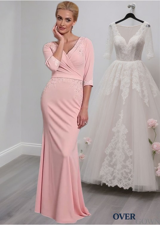 Full Length Chiffon V-Neck Mother of the Bride Dress for Formal Occasions Full Length Chiffon V-Neck Mother of the Bride Dress for Formal Occasions