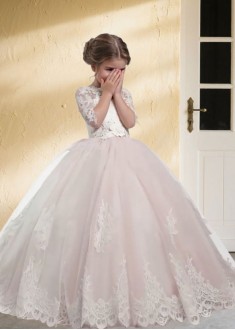Tulle Flower Girl Dress for Wedding – Floor Length Ball Gown Online