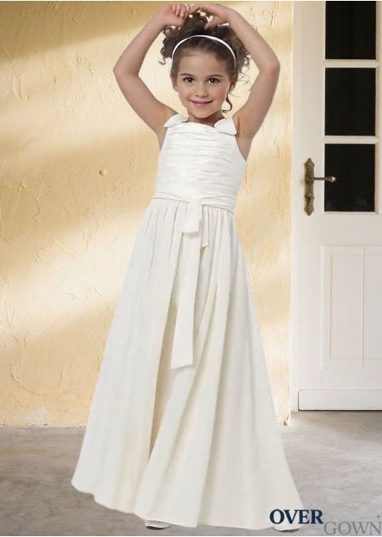 Sheath Floor Length Flower Girl Dress – Simple Column Silhouette Sheath Floor Length Flower Girl Dress – Simple Column Silhouette