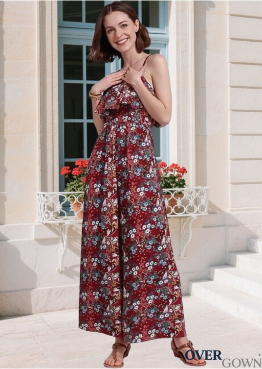 Spaghetti Strap Jumpsuit – Straight Leg Ankle Length Formal Suits Spaghetti Strap Jumpsuit – Straight Leg Ankle Length Formal Suits