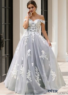 Beaded A-Line Wedding Gown